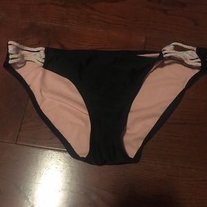 Target black bikini bottoms with colorful sides